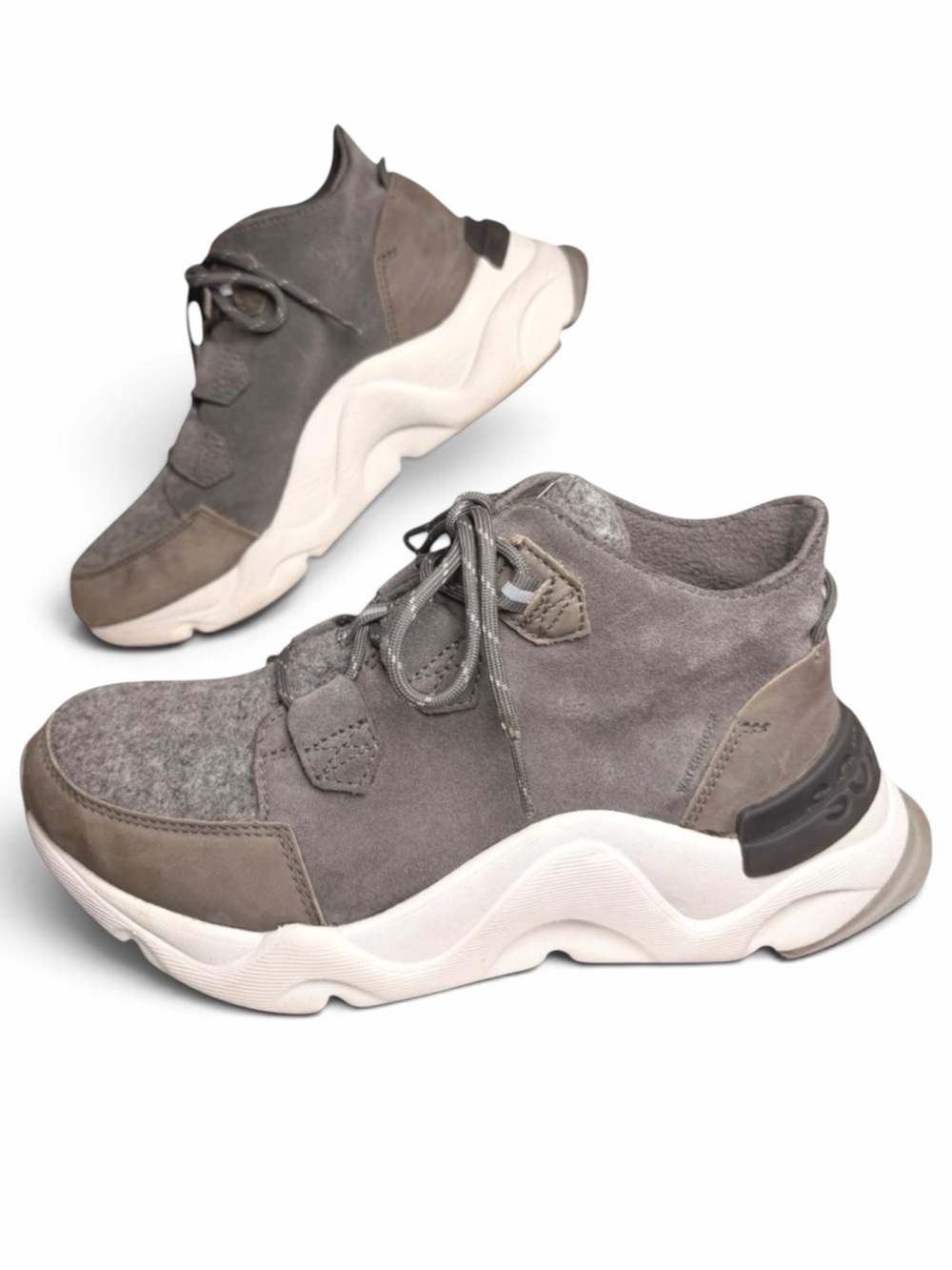 Sorel Kinetic RNEGD Caribou Waterproof Sneakers Womens 7.5 Gray